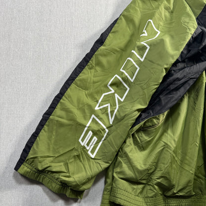90s ナイキ NIKE ナイロンジャケット 銀タグ グリーン 大きめ ja-u-2505-048