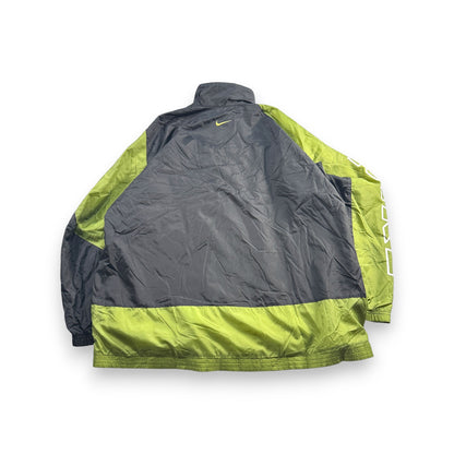 90s ナイキ NIKE ナイロンジャケット 銀タグ グリーン 大きめ ja-u-2505-048