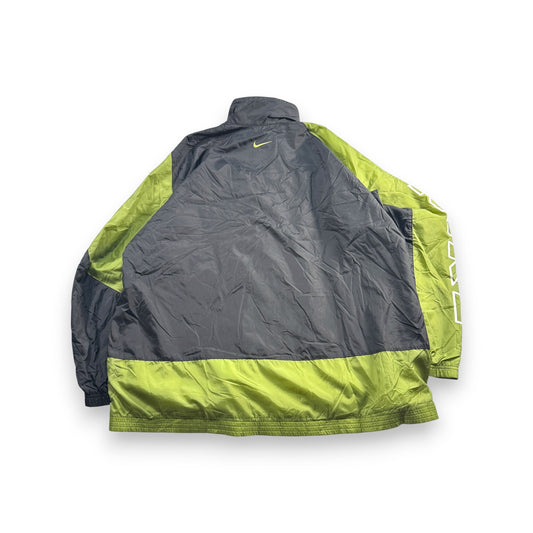 90s ナイキ NIKE ナイロンジャケット 銀タグ グリーン 大きめ ja-u-2505-048