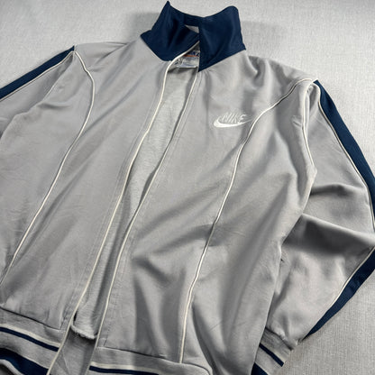 70s ナイキ NIKE トラックジャケット オレンジタグ グレー M ja-u-2505-046