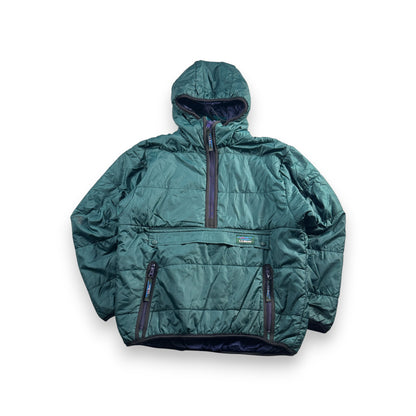 80s L.L.BEAN アノラック グリーン プリマロフト エルエルビーン llbean M ja-u-2505-047