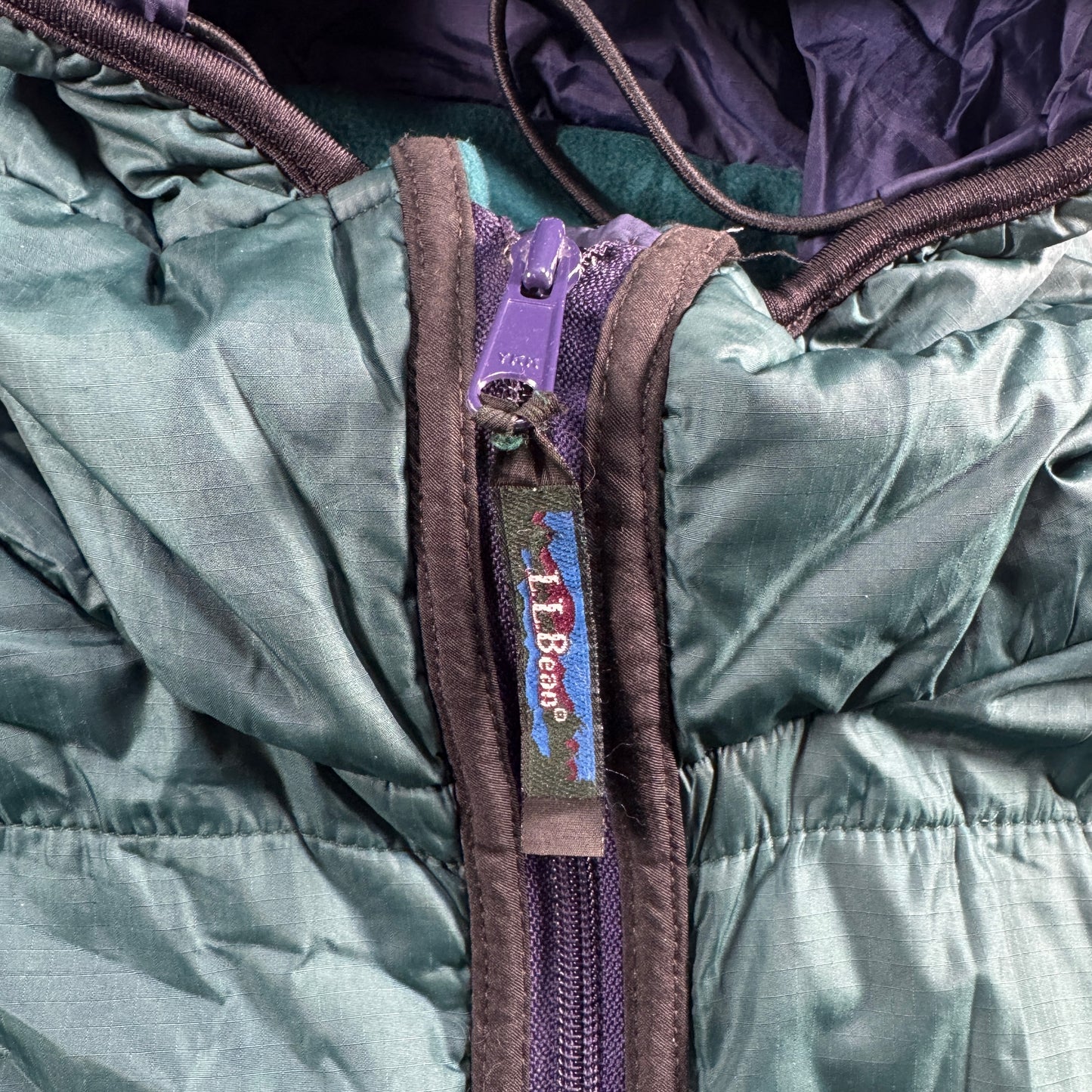 80s L.L.BEAN アノラック グリーン プリマロフト エルエルビーン llbean M ja-u-2505-047