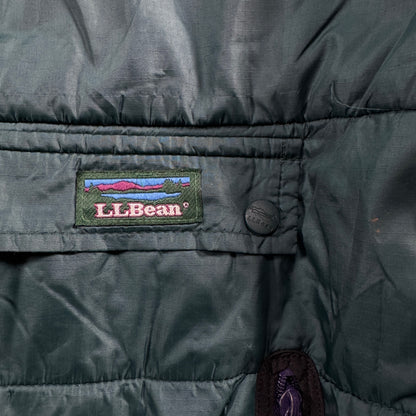 80s L.L.BEAN アノラック グリーン プリマロフト エルエルビーン llbean M ja-u-2505-047