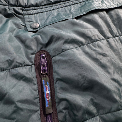 80s L.L.BEAN アノラック グリーン プリマロフト エルエルビーン llbean M ja-u-2505-047