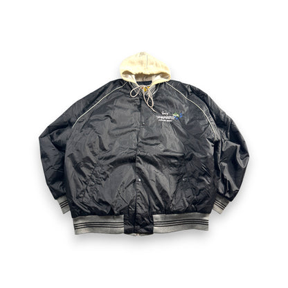 90s ゲーリーヤマモト ジャケット ブルゾン フード付き 黒 ja-u-2505-045