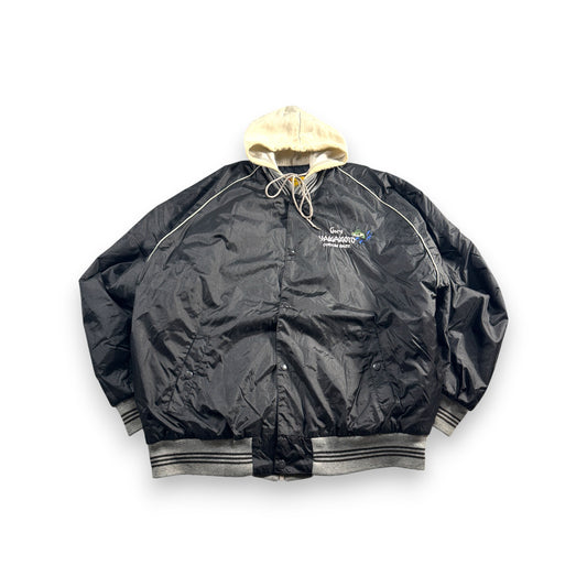 90s ゲーリーヤマモト ジャケット ブルゾン フード付き 黒 ja-u-2505-045