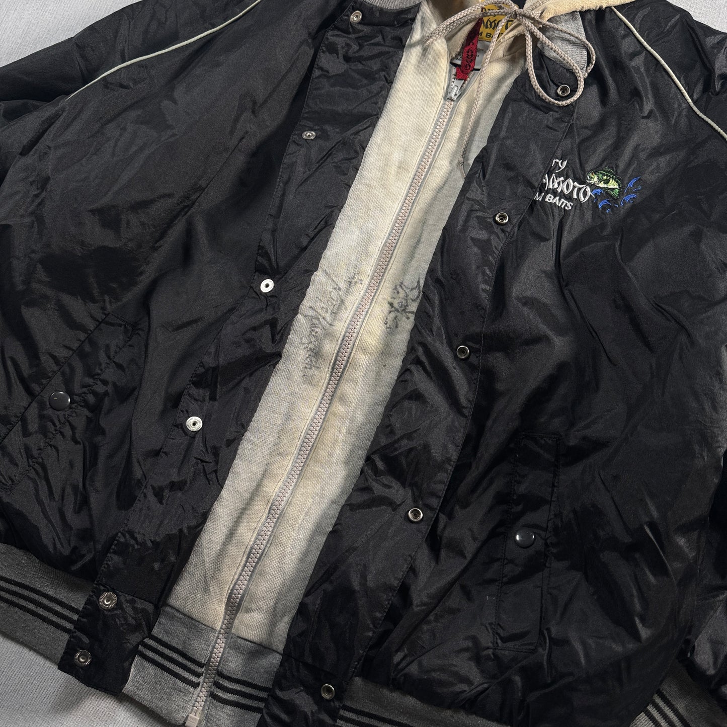 90s ゲーリーヤマモト ジャケット ブルゾン フード付き 黒 ja-u-2505-045