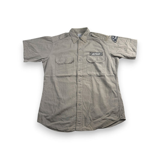 60s コットンポプリン Simpson's Soulette PORMAR 半袖シャツ グレー MISSILE US army ja-u-2505-040