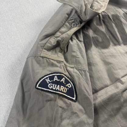 60s コットンポプリン Simpson's Soulette PORMAR 半袖シャツ グレー MISSILE US army ja-u-2505-040