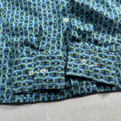 70s リーバイス パテナラ Panatela levi's 青 長袖シャツ ドレスシャツ ja-u-2505-038