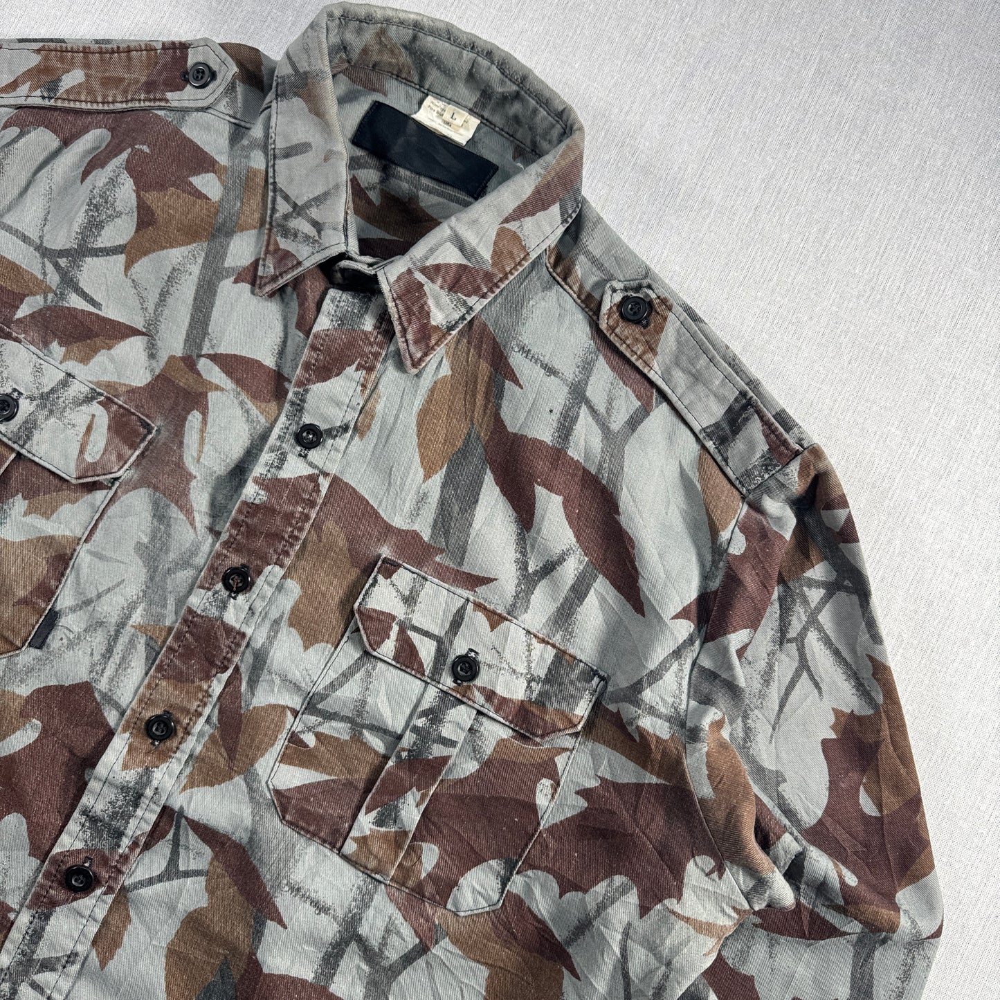 USA製 迷彩柄 ミラージュカモ 長袖シャツ ビンテージ Mirage ja-u-2505-034