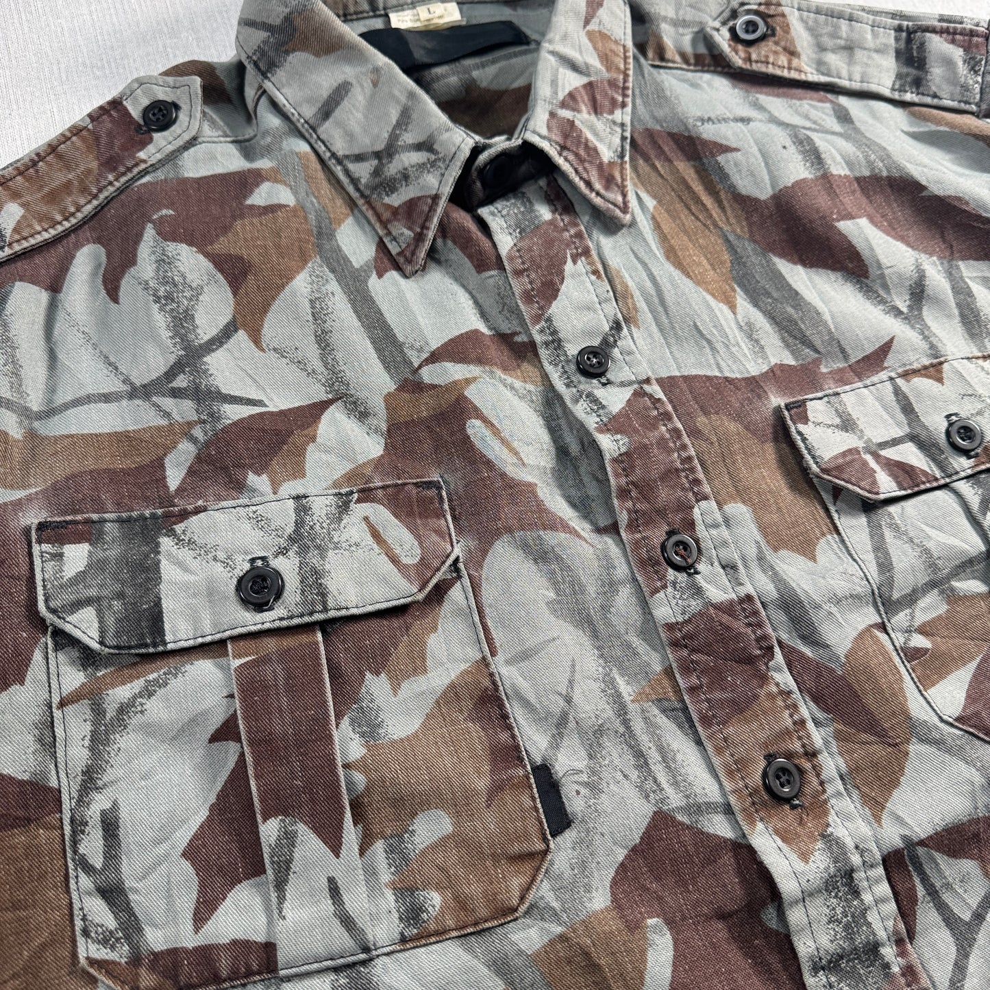 USA製 迷彩柄 ミラージュカモ 長袖シャツ ビンテージ Mirage ja-u-2505-034