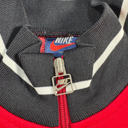 80s ナイキ NIKE トラックジャケット 赤 日本製 紺タグ L ja-u-2505-030