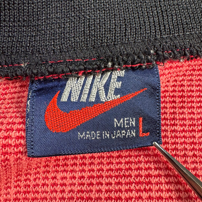 80s ナイキ NIKE トラックジャケット 赤 日本製 紺タグ L ja-u-2505-030