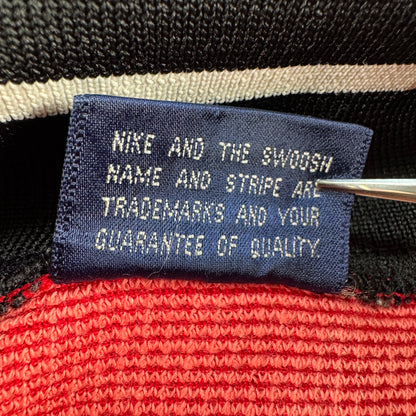 80s ナイキ NIKE トラックジャケット 赤 日本製 紺タグ L ja-u-2505-030