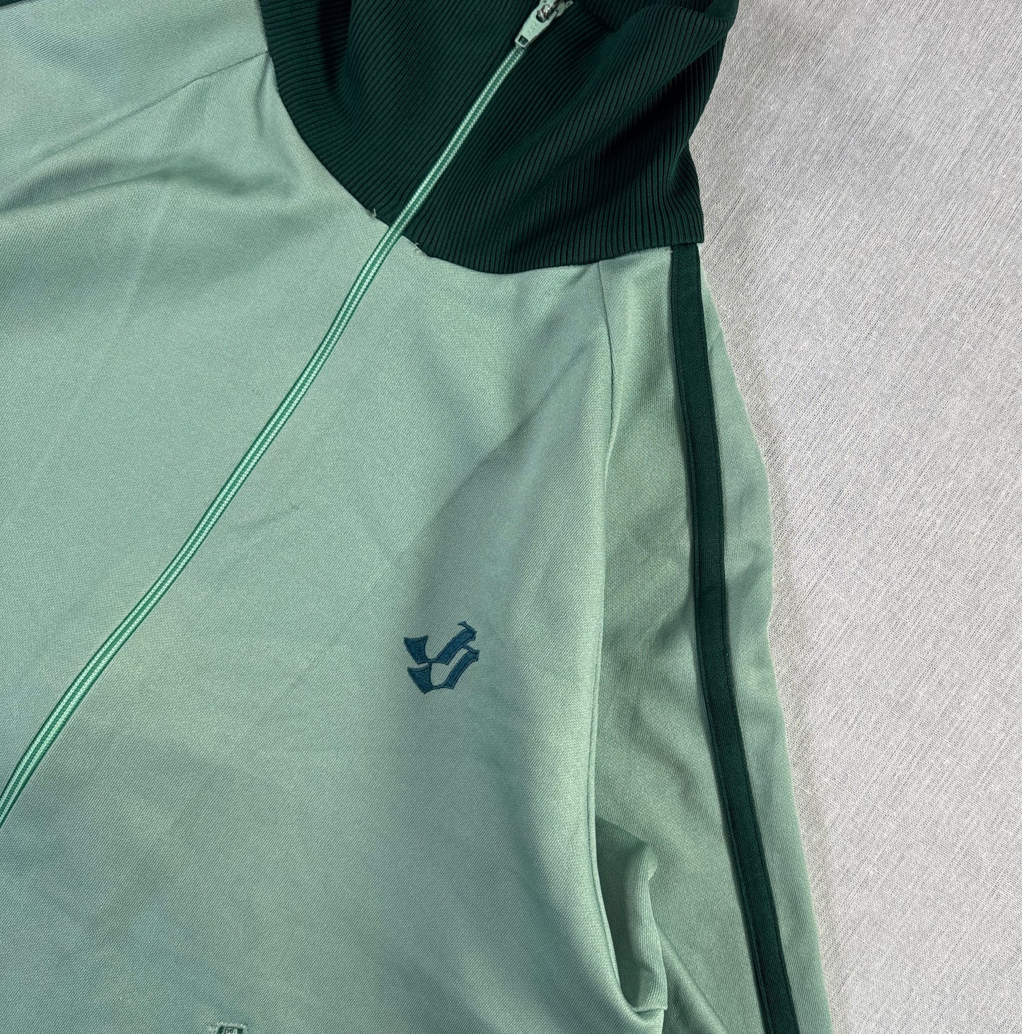 80s 90s デサント トラックジャケット チョコミント Lサイズ ja-u-2505-023