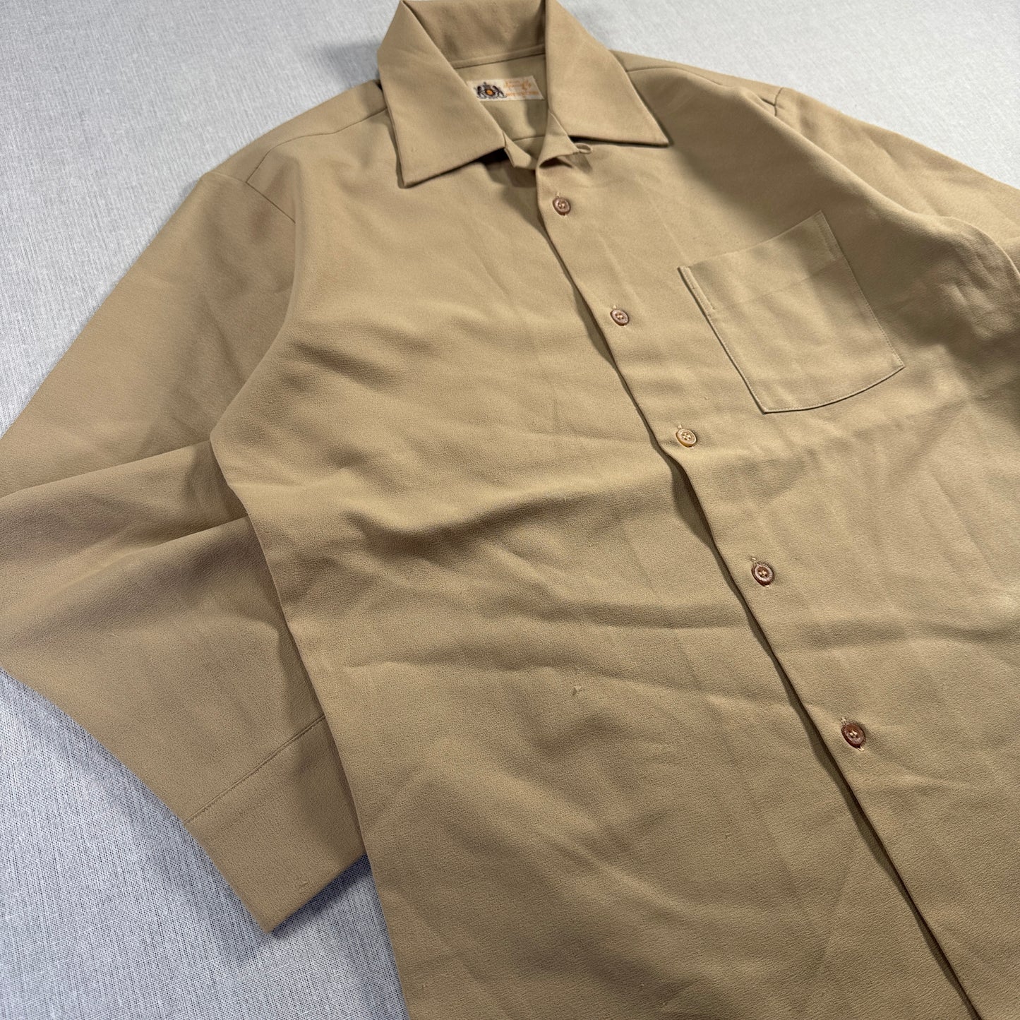 長袖シャツ ジャパンビンテージ MITSUKOSHI 三越 ベージュ ja-u-2505-018