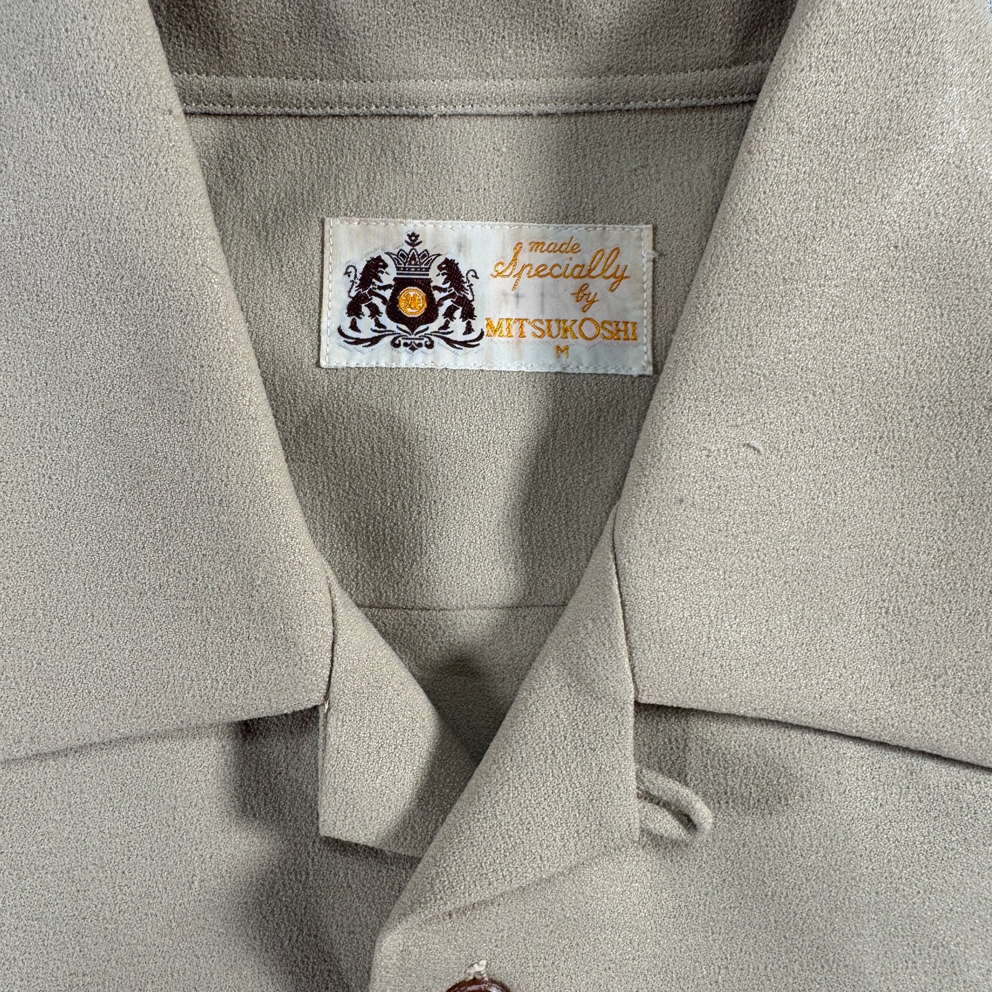 長袖シャツ ジャパンビンテージ MITSUKOSHI 三越 ベージュ ja-u-2505-018