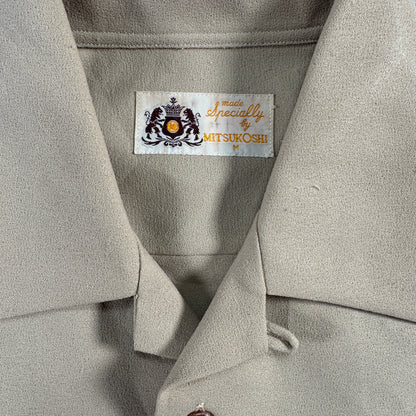 長袖シャツ ジャパンビンテージ MITSUKOSHI 三越 ベージュ ja-u-2505-018