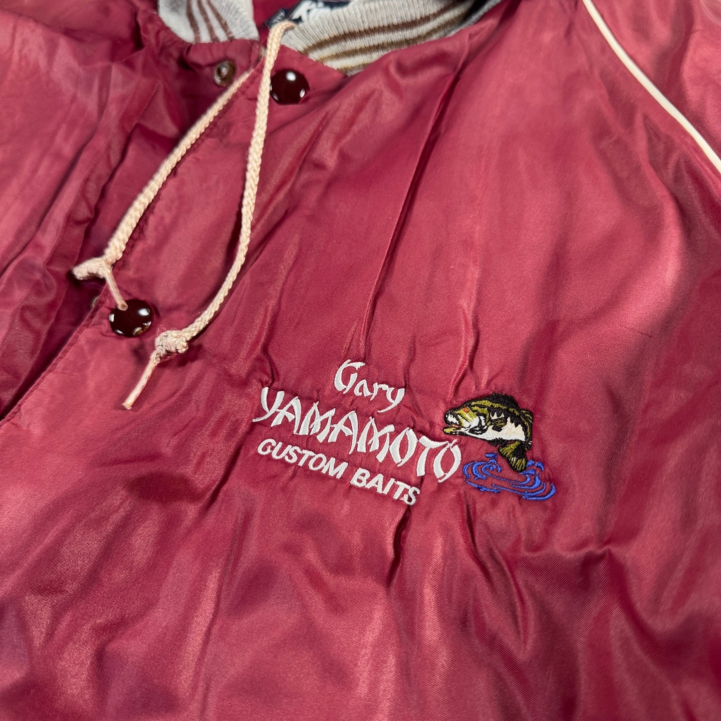 90s ゲーリーヤマモト ジャケット USA製 フード付き 赤 ja-u-2505-011