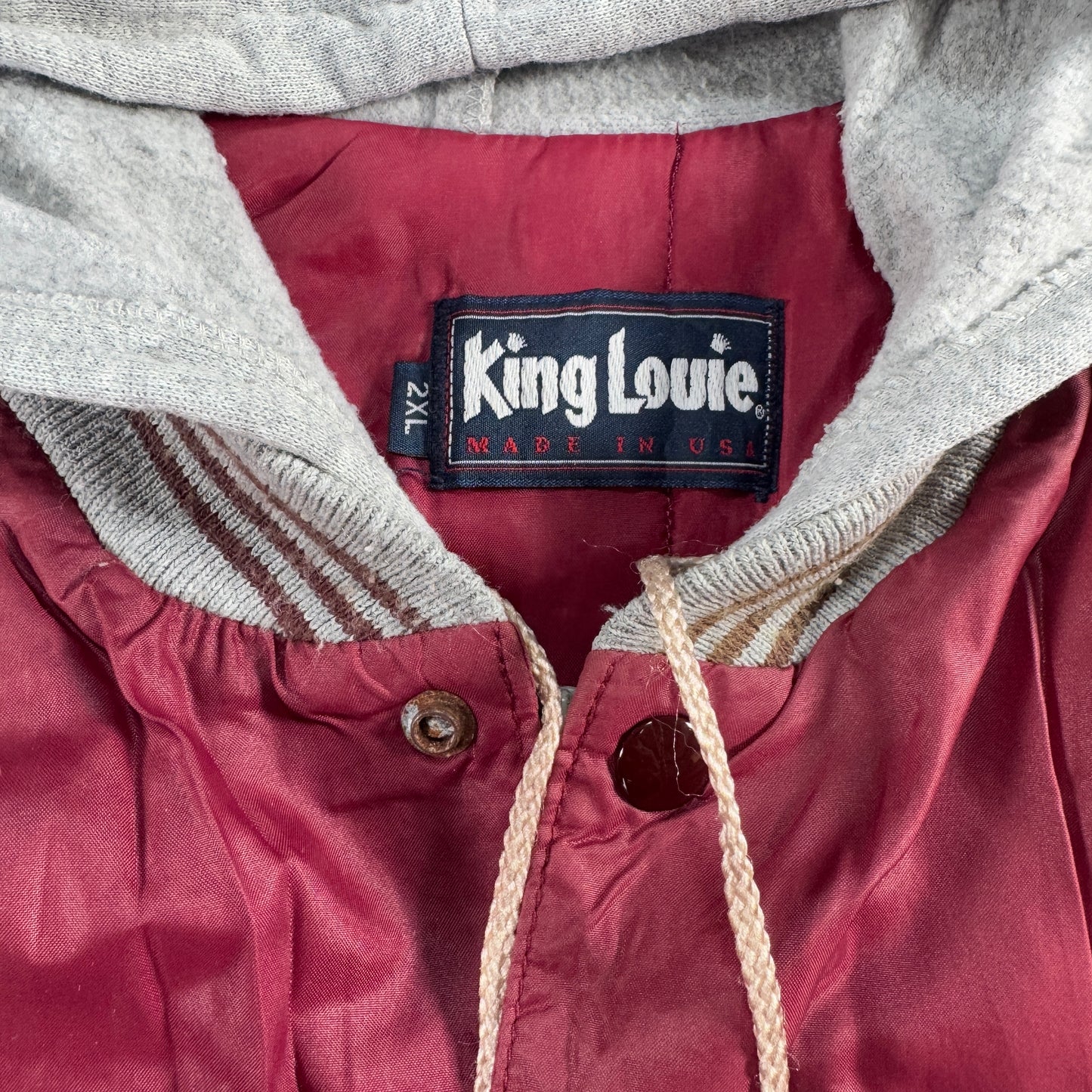 90s ゲーリーヤマモト ジャケット USA製 フード付き 赤 ja-u-2505-011