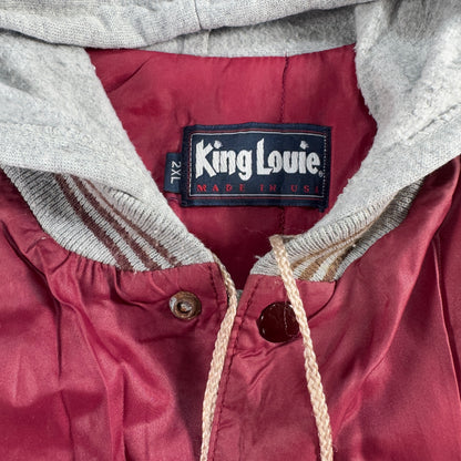 90s ゲーリーヤマモト ジャケット USA製 フード付き 赤 ja-u-2505-011