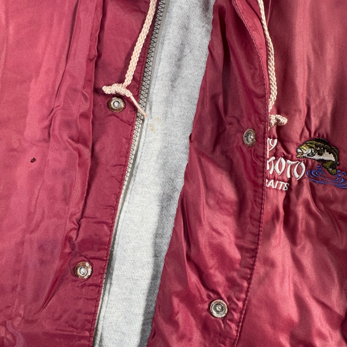 90s ゲーリーヤマモト ジャケット USA製 フード付き 赤 ja-u-2505-011