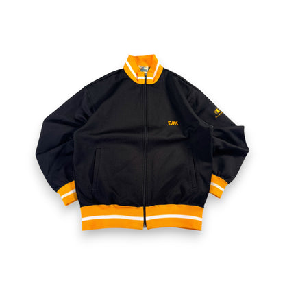 90s チャンピオン トラックジャケット 黒 黄色 ジャージ M ja-u-2505-008