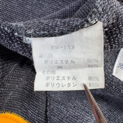 90s チャンピオン トラックジャケット 黒 黄色 ジャージ M ja-u-2505-008