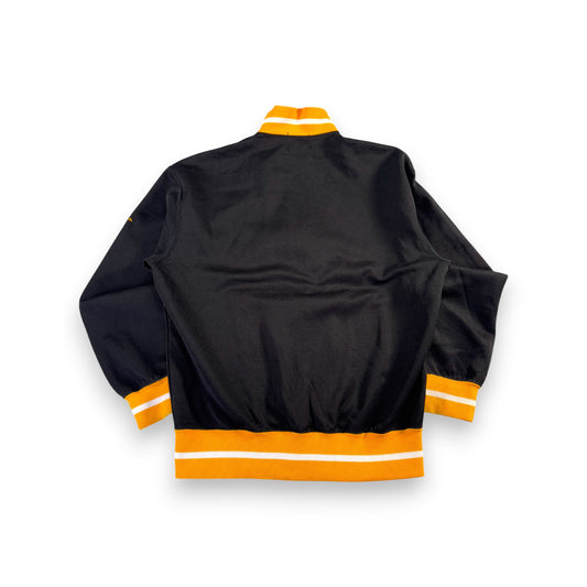 90s チャンピオン トラックジャケット 黒 黄色 ジャージ M ja-u-2505-008