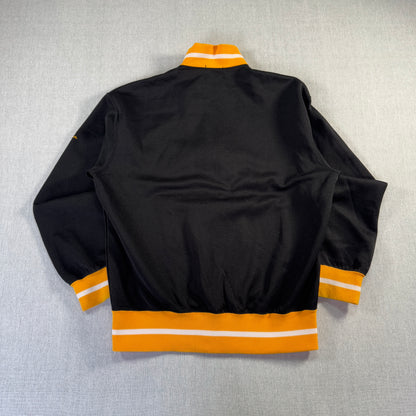 90s チャンピオン トラックジャケット 黒 黄色 ジャージ M ja-u-2505-008