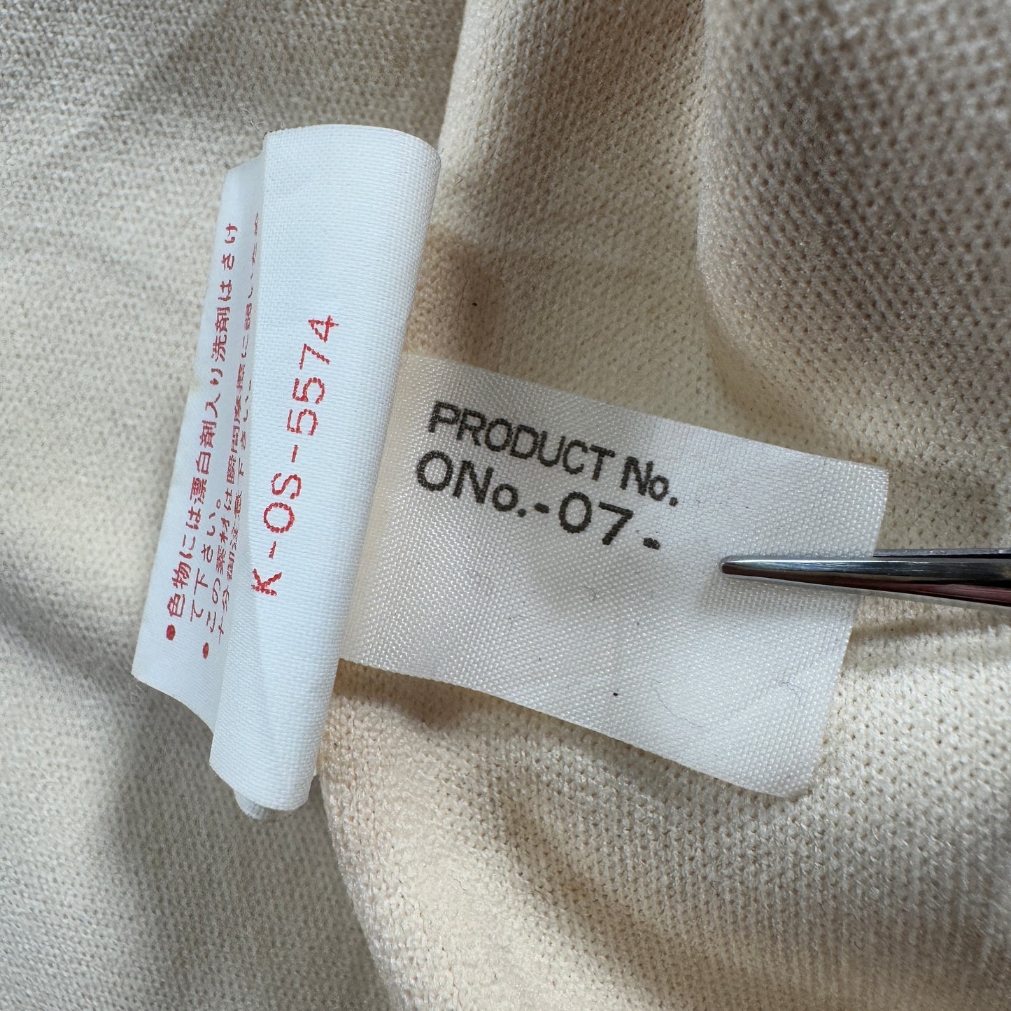 80s 90s アシックス トラックジャケット ビンテージ ベージュ 赤 ja-u-2505-006