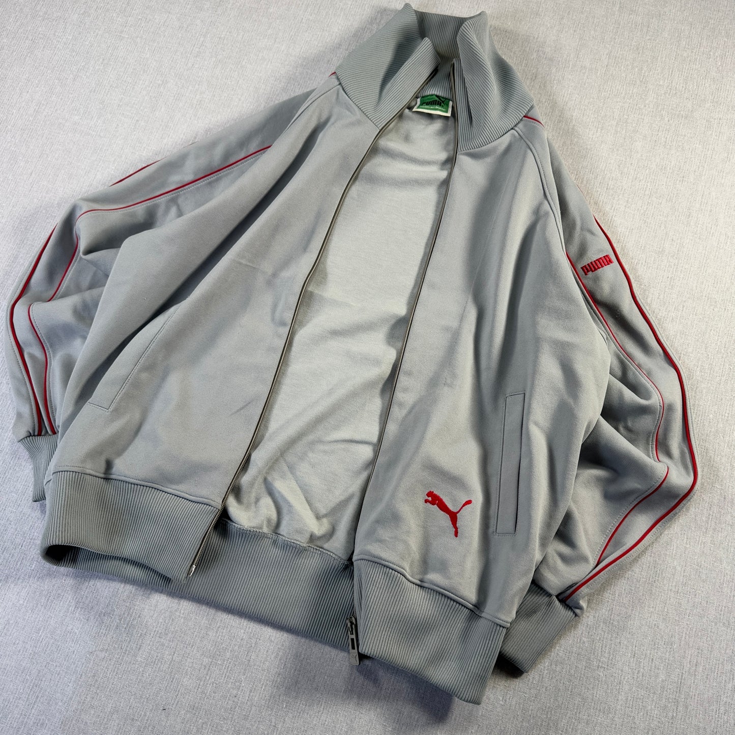90s プーマ PUMA トラックジャケット グレー ジャージ ja-u-2505-005