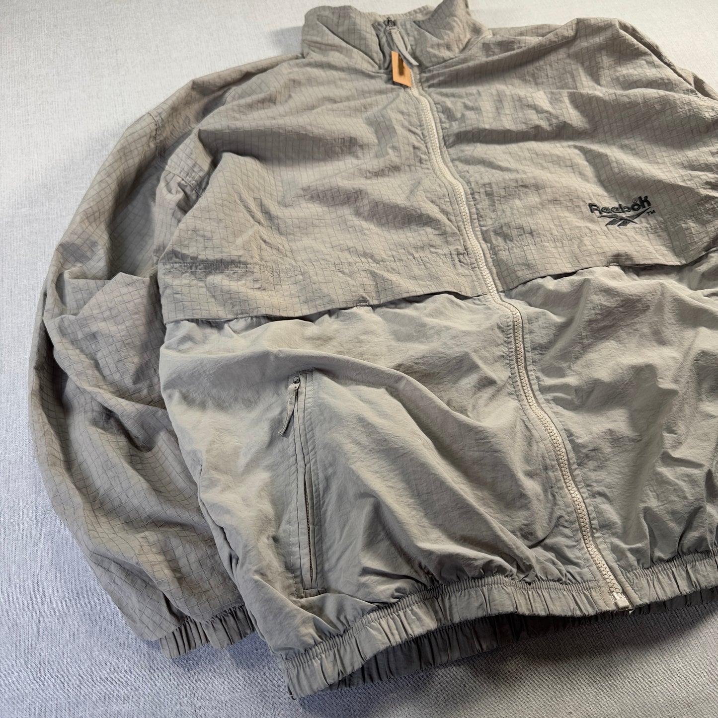 リーボック ナイロンジャケット ビンテージ グレー ジャンパー ja-u-2505-003