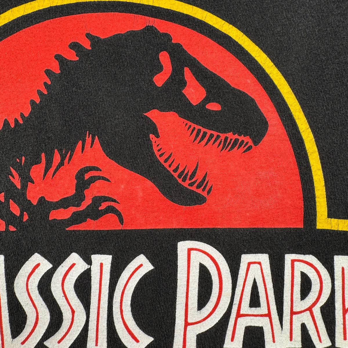 90s ジュラシックパーク THE RIDE 映画T Tシャツ Jurassic Park USA製 L 両面プリント m-x-2505-034