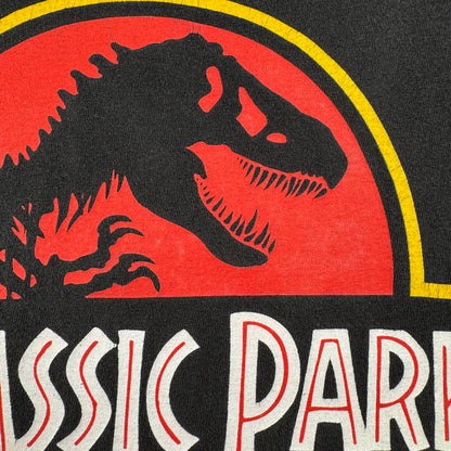 90s ジュラシックパーク THE RIDE 映画T Tシャツ Jurassic Park USA製 L 両面プリント m-x-2505-034