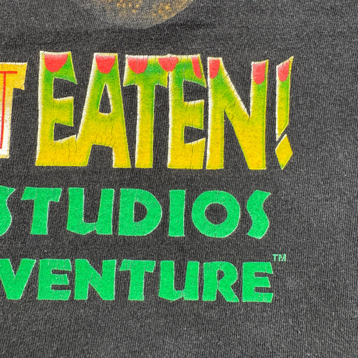 90s ジュラシックパーク THE RIDE 映画T Tシャツ Jurassic Park USA製 L 両面プリント m-x-2505-034