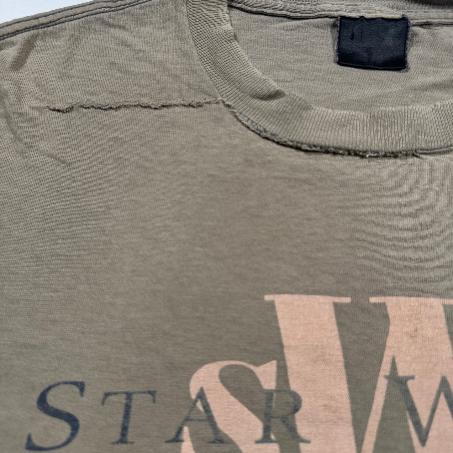 90s STAR WARS REBELWEAR 両面プリント Changes USA製 カーキ L d-u-2505-033