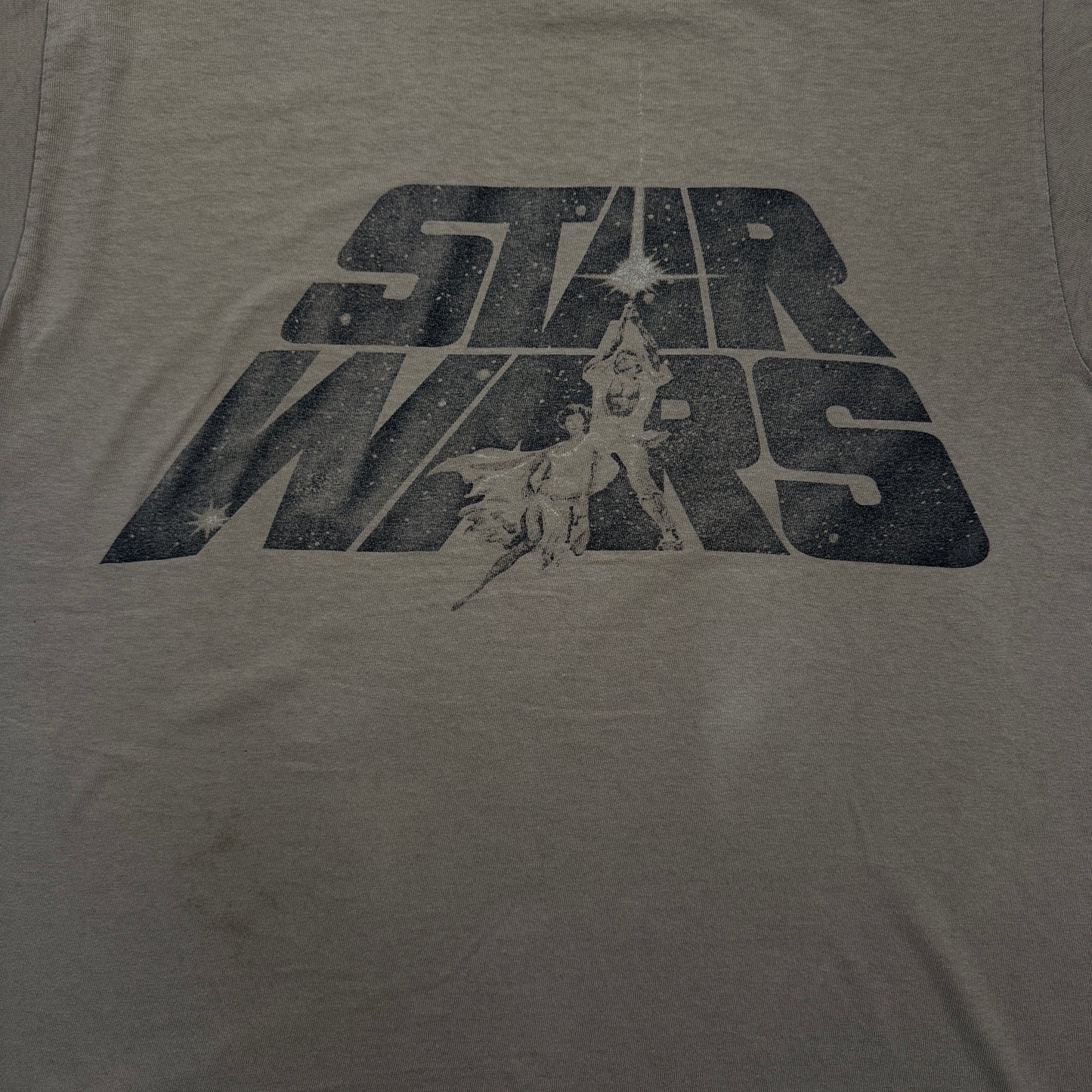 90s STAR WARS REBELWEAR 両面プリント Changes USA製 カーキ L d-u-2505-033