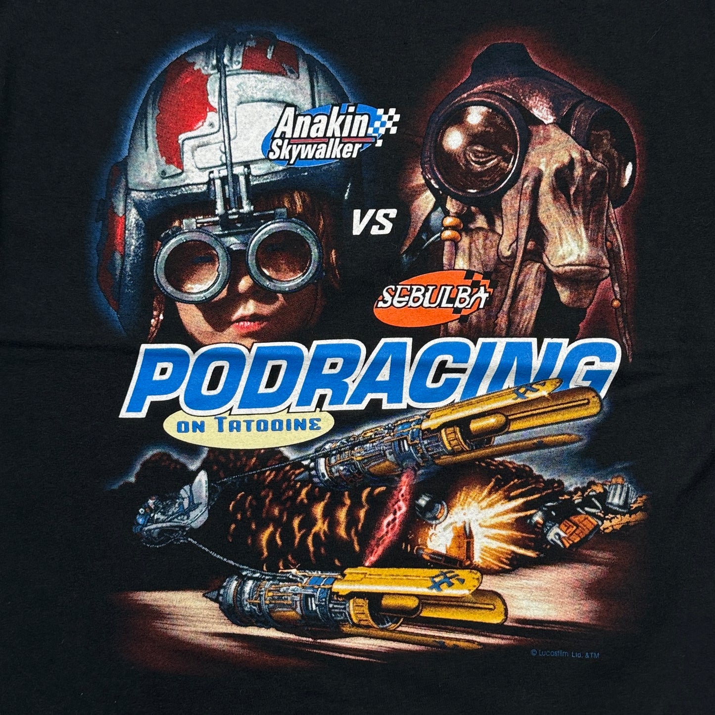 STAR WARS Anakin skywalker podracing ブラック L d-t-2505-004