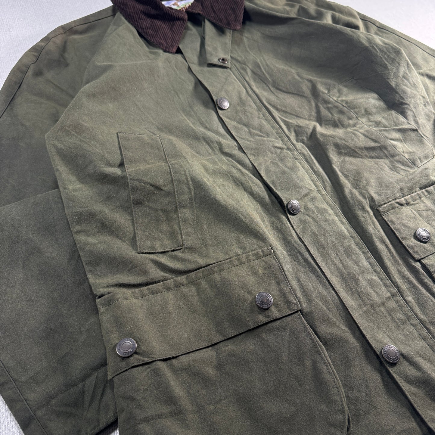 ジョンパートリッジ ワックス コーティング コート カーキ ja-2603-064