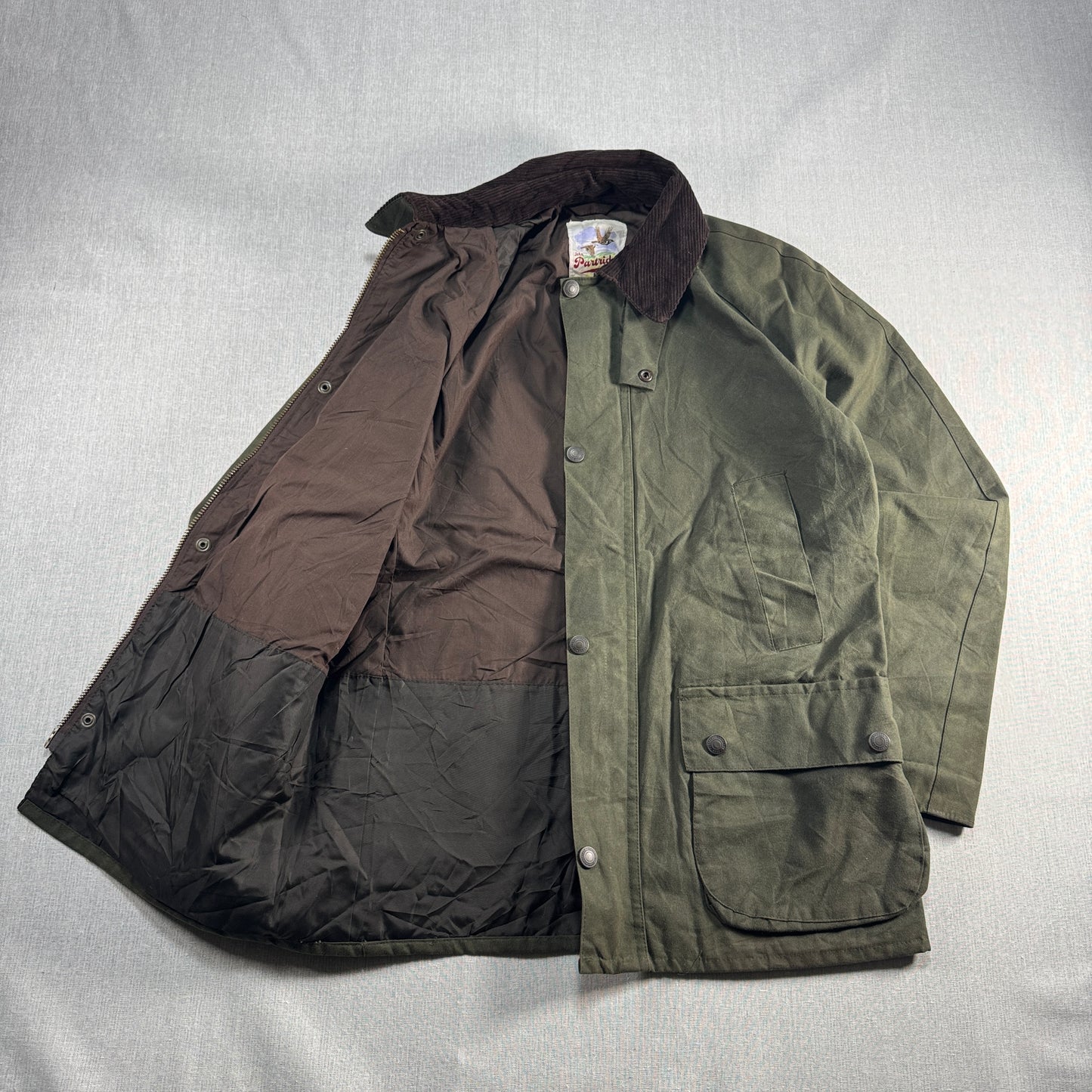 ジョンパートリッジ ワックス コーティング コート カーキ ja-2603-064