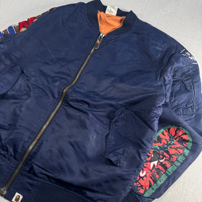 A BATHING APE MA1 シャーク ボンバージャケット 日本製 XL ja-2603-063