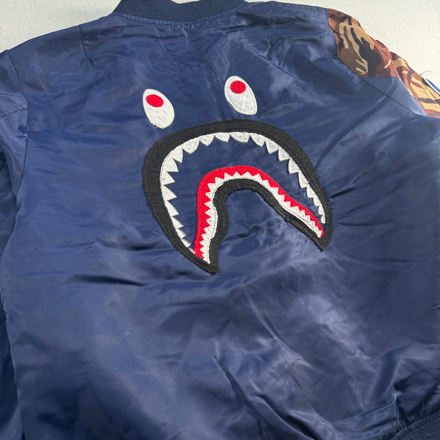 A BATHING APE MA1 シャーク ボンバージャケット 日本製 XL ja-2603-063