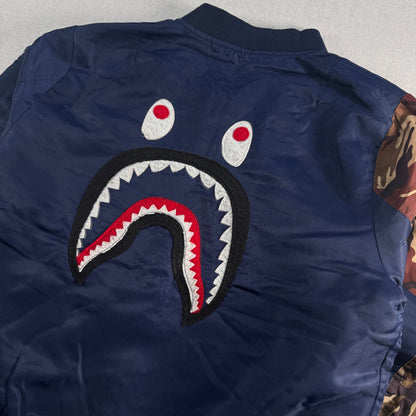 A BATHING APE MA1 シャーク ボンバージャケット 日本製 XL ja-2603-063
