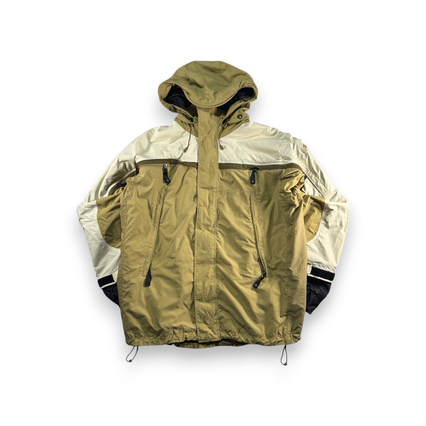 90s Nike ナイキ ACG テック ナイロンジャケット ベージュ L ja-2603-033