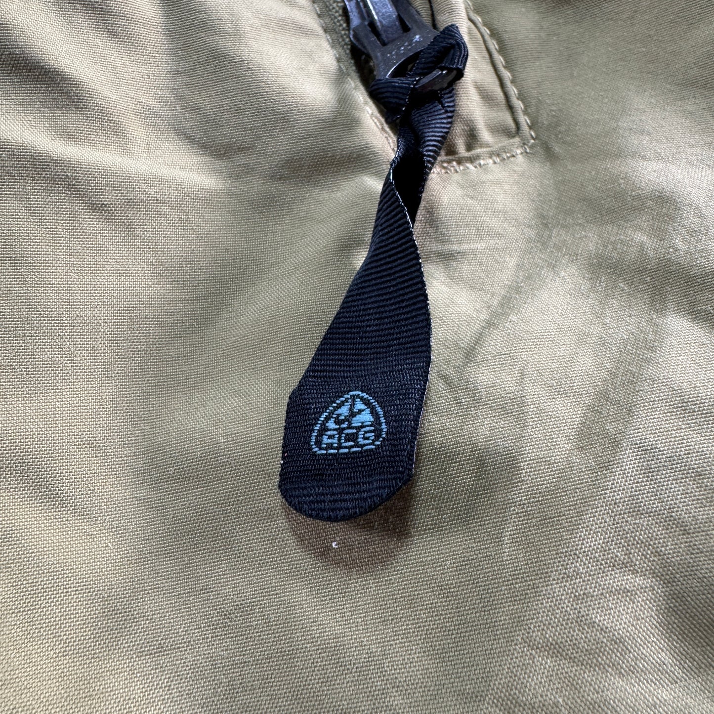 90s Nike ナイキ ACG テック ナイロンジャケット ベージュ L ja-2603-033