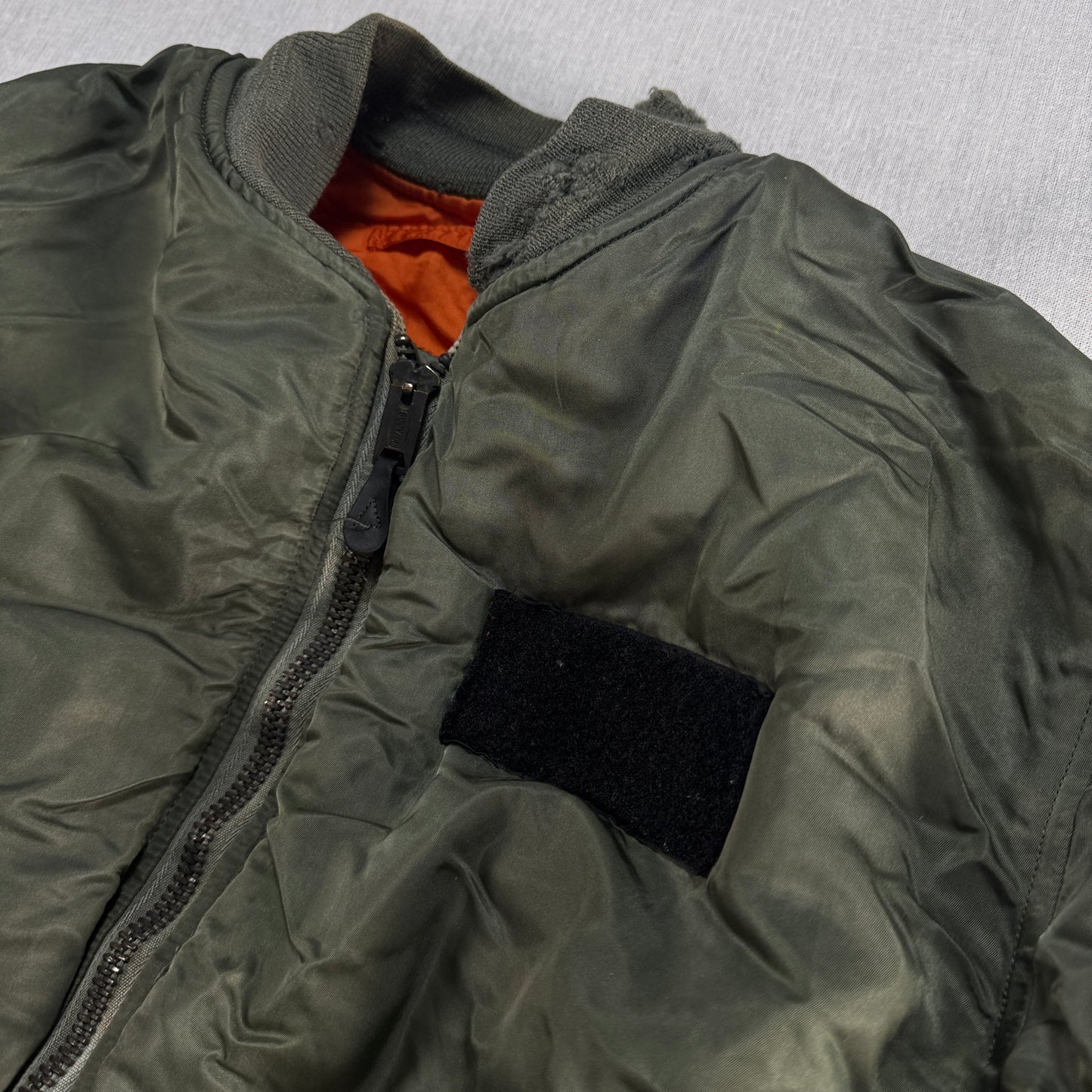 60s アルファ MA-1 米軍実物 scovillジッパー ビンテージ ja-2603-003