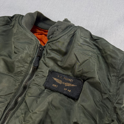 60s アルファ MA-1 米軍実物 scovillジッパー ビンテージ ja-2603-003
