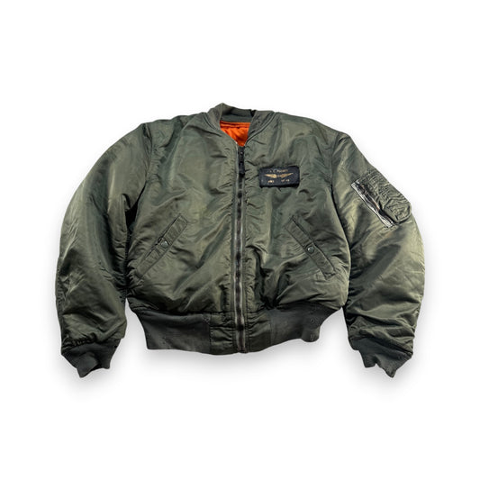 60s アルファ MA-1 米軍実物 scovillジッパー ビンテージ ja-2603-003